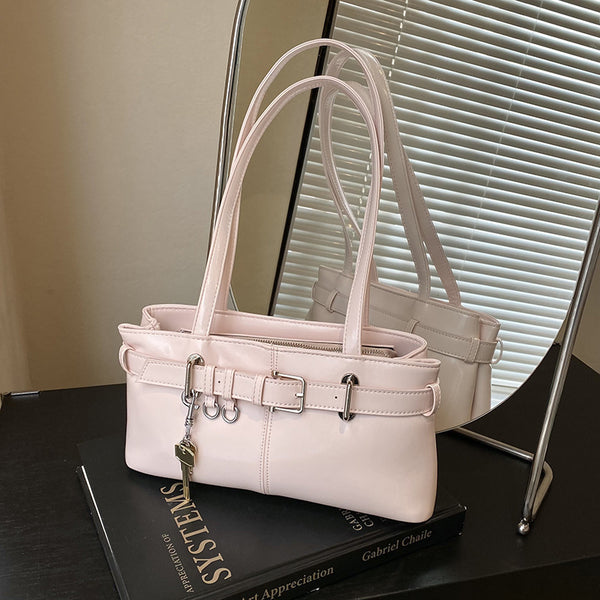 Niche high-texture commuter Spice Girl locomotive bag 2025 spring new retro versatile underarm bag shoulder handbag