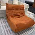 Caterpillar sofa balcony casual chair living room reclining and sleeping cream reclining lazy sofa