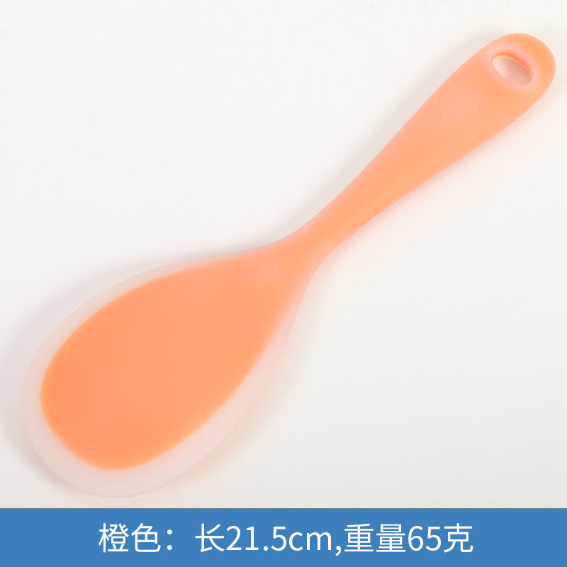 Cross-border non-stick rice scoop food grade rice soup spoon high temperature resistant silicone rice spoon household cooking kitchen utensils anti-scalding