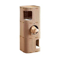 Accessible luxury multi-layer pet all year round drill hole all-in-one cat tree hole winter double-layer scratching board closed neutral cat house