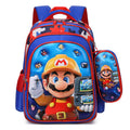 Ready-to-ship cross-border backpack set for grades 3-6. this two-piece backpack features a textured, glossy 3d leather design, perfect for elementary school students and designed to reduce the burden of carrying books