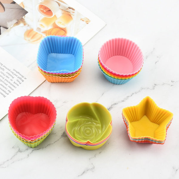 Spot direct sales round muffin cup egg cake mold baking mold food grade silicone muffin cup cake cup