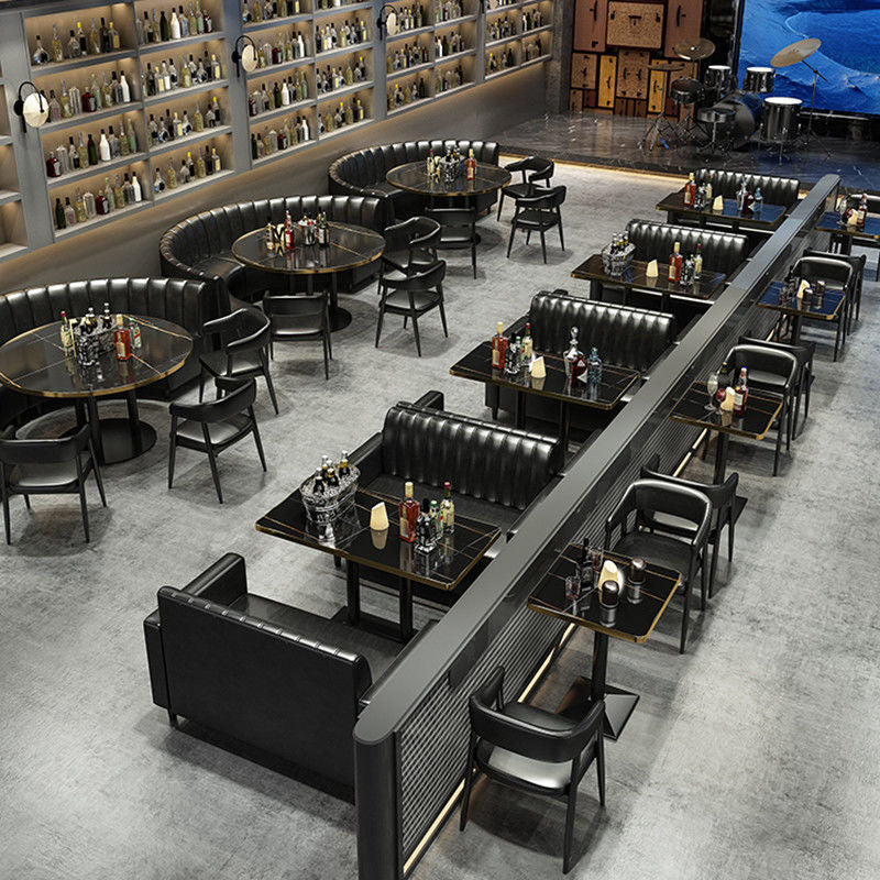 Coffee shop bar lounge table and chair set, pub, western restaurant, bbq, bubble tea shop sofa, retro casual dining booth