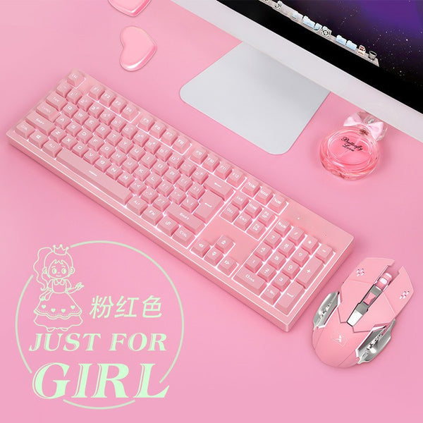 Xinmeng 616 wireless rechargeable keyboard and mouse set mechanical feel keyboard mouse notebook desktop e-sports game
