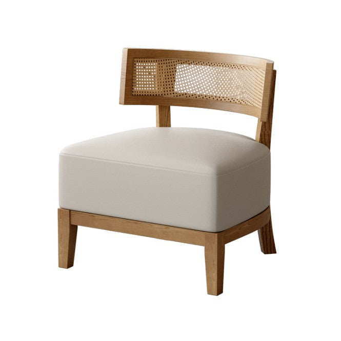 Customized wabi sandy wind woven rattan cafe tables and chairs dessert shop catering shop milk tea shop solid wood negotiation leisure area tables and chairs