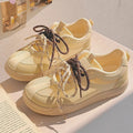 Summer women's bread shoes breathable mesh platform sneakers white shoes versatile with skirts athletic board shoes