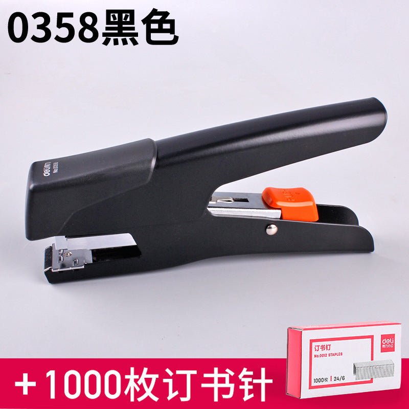 Deli hand-held takeaway packing snack bag hand-held labor-saving stapler No. 12 order hand-held stapler wholesale