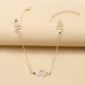 Snake necklace wholesale fashion cross-border autumn and wintersweater necklace women's banquet jewelry fashionstylish full diamond clavicle chain