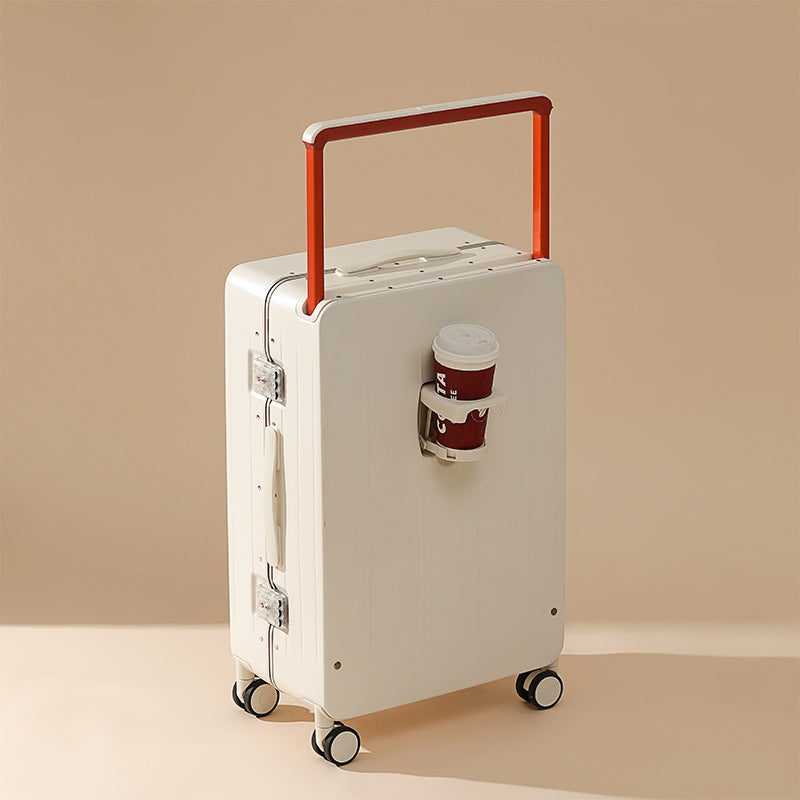 2024 new suitcase 24-inch wide trolley case anti-drop 20-inch boarding case narrow frame travel bag password box
