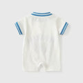 Newborn baby summer clothes, boys' basketball outfit, romper, lightweight short-sleeve bodysuit for summer, full month celebration, 100-day celebration, summer onesie