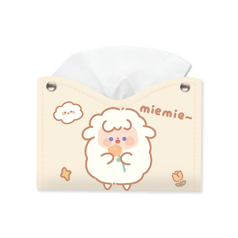 Foreign trade popular tissue box, Lolomi ear dog pumping carton, cute cartoon napkin box, car household paper pumping box