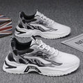 Men's winter 2025 new arrivals: versatile thick-soled casual dad shoes for teens, breathable mesh athletic trendy sneakers