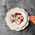 European retro ceramic western dinnerware restaurant hotel home use steak plate high-value unique ceramic plate dish