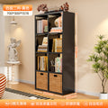 Modular grid storage cabinet - freestanding or wall-mounted, steel bookcase for home, kids' picture books, minimalist storage