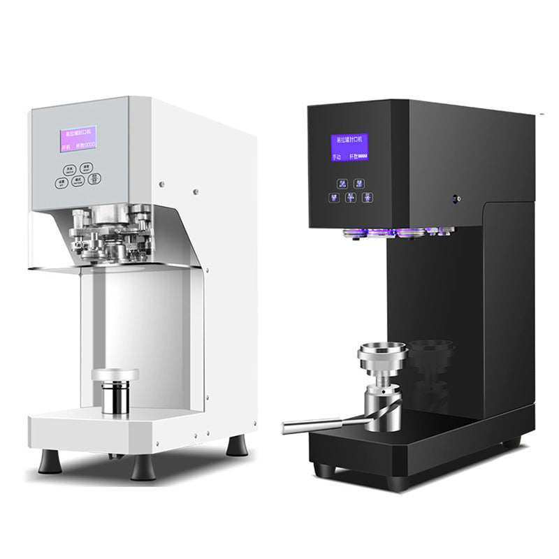 Fully automatic can sealing machine - commercial grade for bubble tea shops, beer cans, and beverage cans (500ml plastic & aluminum cans)