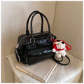 Versatile preppy style backpack for women, 2025 new trendy niche handbag, highland dog minimalist retro women's bag