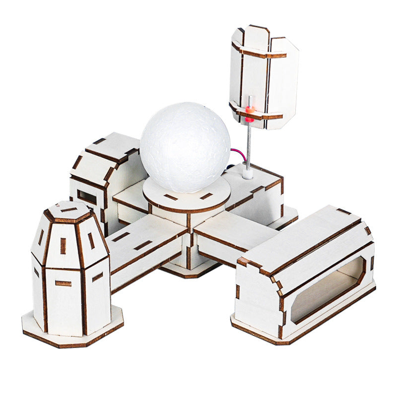 Science and technology small production Mars base children DIY handmade primary school students science experiment assembly model setam