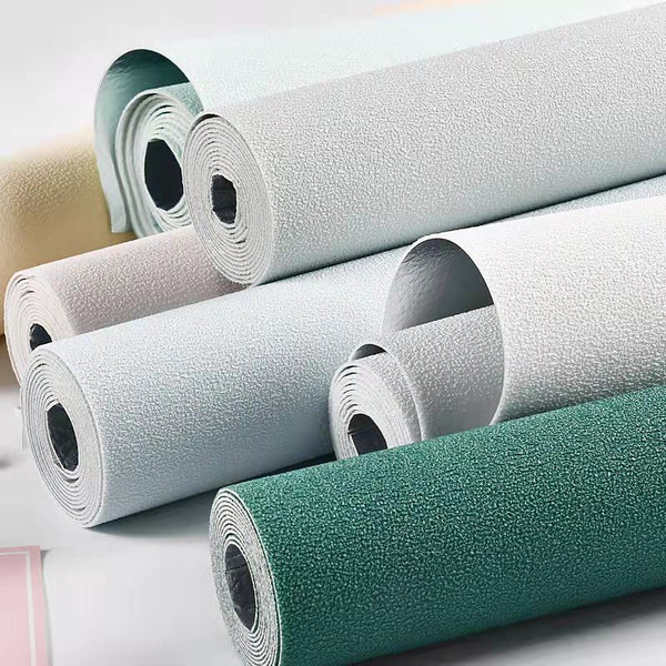 Self-adhesive wallpaper wall sticker plain color cartoon children's living room bedroom kindergarten background wall wall skirt wall wallpaper