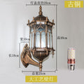 Wall lamp outdoor waterproof european style retroled creative outdoor balcony aisle corridor staircase house courtyard lighting