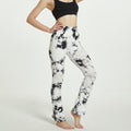 Tie-dye yoga pants, tie-dye bell-bottom pants, tie-dye yoga pants, sports fitness wear, moisture-wicking, high-elasticity butt lift for women