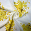 European and american  summer new arrival: yellow floral double-layer chiffon cami top - loose fit, sleeveless vacation style