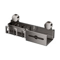 Suction cup toothbrush tissue box holder - no drilling required - bathroom rinse cup organizer - wall mounted toothbrush rack - wet wipe storage