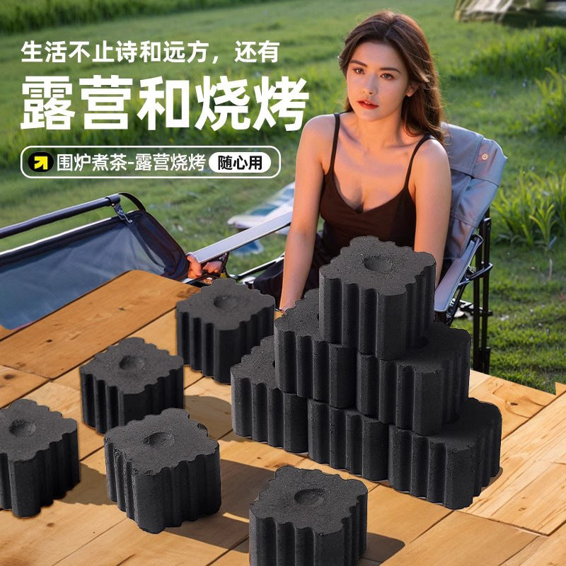 Quick-burning charcoal barbecue charcoal wood fruit charcoal outdoor fire starter for home quick stove for making tea