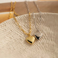 Amazon fashionclassy heart pendant necklace casual paper clip chain