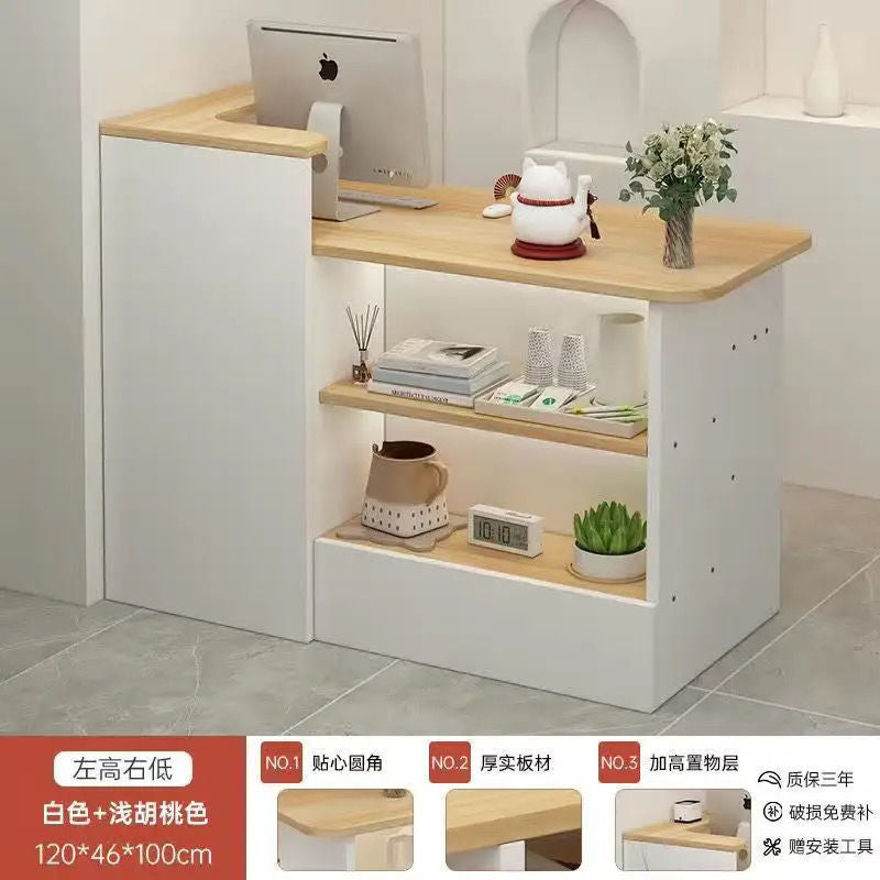 Cashier counter - minimalist modern design for small shops, clothing stores, women's apparel boutiques, beauty salons, commercial bars, and nail salons