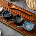Handle plate for home dipping small plate small dish retrocasual restaurant japanese style small dish dipping plate ceramic