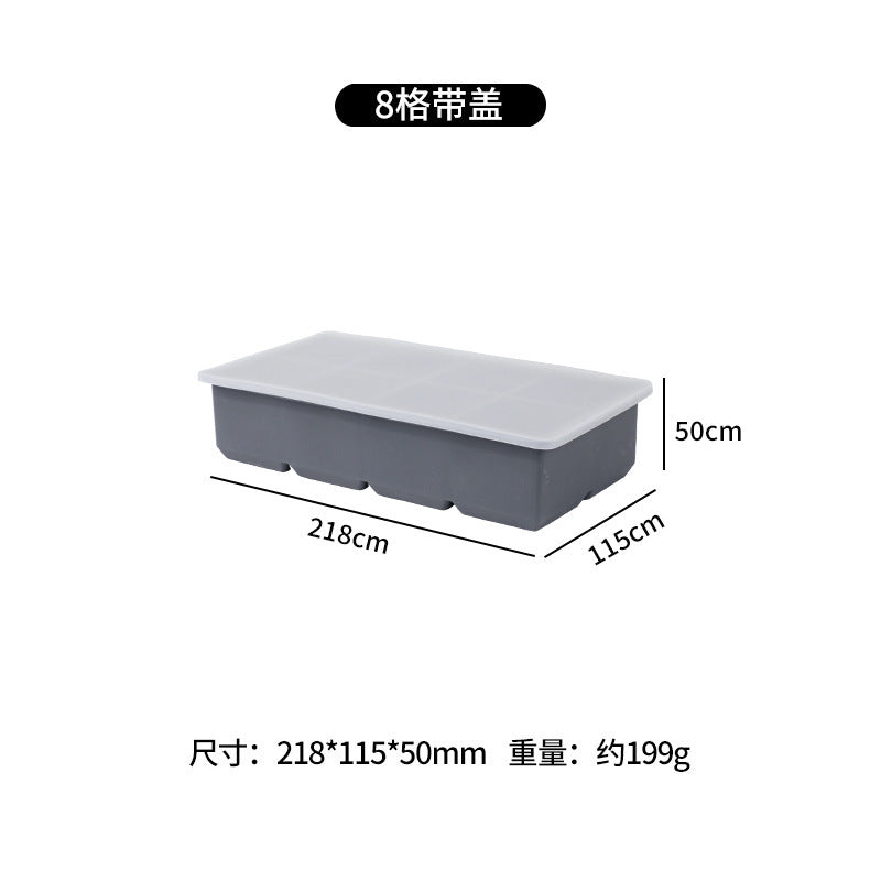hot-selling ice cube mold, easy to demould, food-grade silicone ice tray, ice-making mold, whiskey large ice cube mold