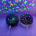 Starry sky projector lamp - bedroom ceiling eye protection mini night light with bluetooth speaker - romantic gift for her
