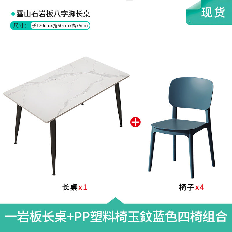 Company staff canteen dining table and chairs student canteen snack bar combination catering commercial 4 staff school restaurant