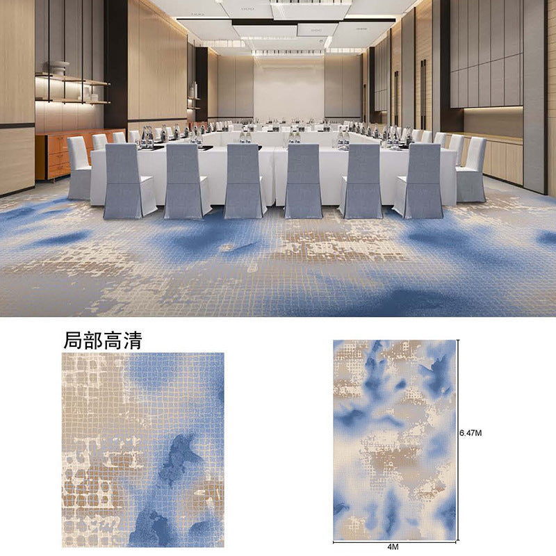 New chinoiserie hotel banquet hall carpet nylon 800g thickened fire retardant 4m large sheets whole patchwork commercial
