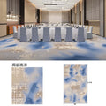 New chinoiserie hotel banquet hall carpet nylon 800g thickened fire retardant 4m large sheets whole patchwork commercial