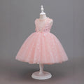 Wholesale manufacturer of girls' formal dresses & performance costumes - mid-length sequin-embellished birthday flower girl dresses - ready to ship