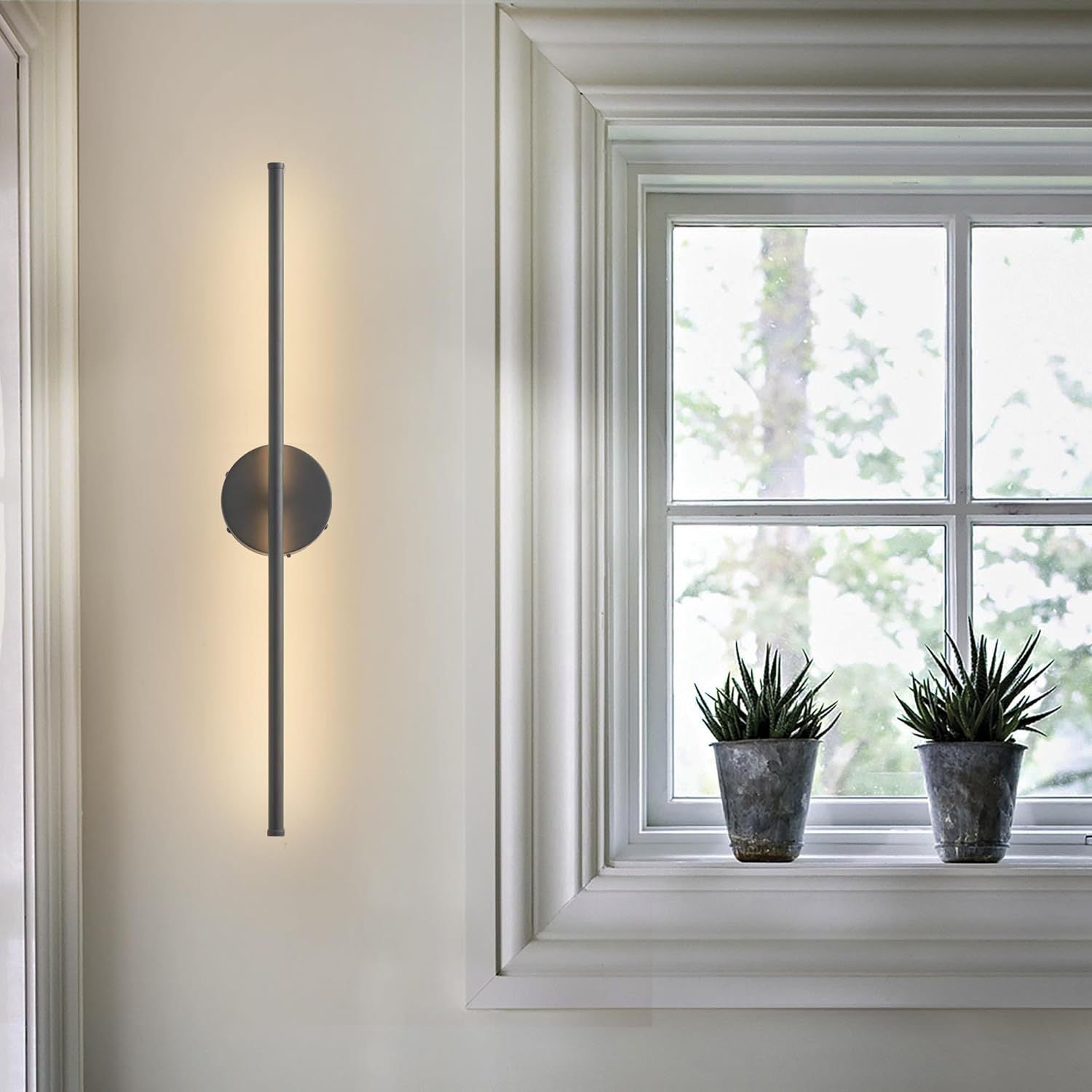 hot sale line wall lamp square bottom box strip living room sofa TV background bedroom bedside lamp