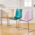 Exportcasual transparent chair designer acrylic toas dining chair for homepopular creative back dining table chair