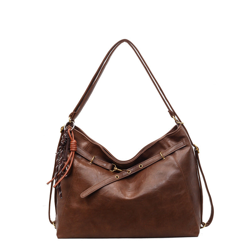 2025 new autumn/winter fashionable versatile shoulder & crossbody commuter tote bag - multifunctional retro chic backpack