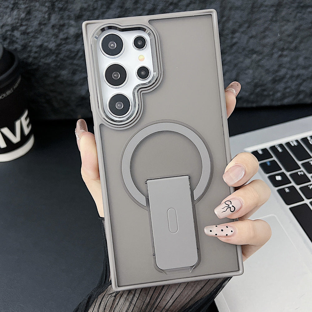 Samsung s26 ultra matte skin feel phone case s25 wireless charging magnetic stand cross-border export a56 protective cover