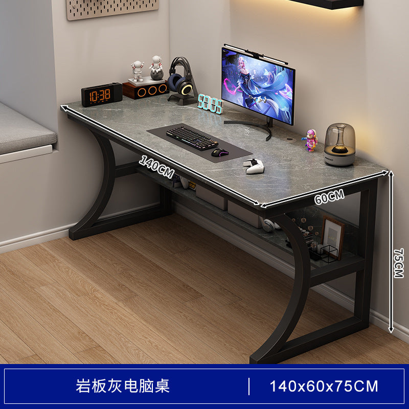Bedroom study desk computer desk desktop gaming desk home office desk with storage shelf simple desk