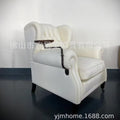 Leather cigar chair accessible luxury high-end with metal frame club house classycasual chair genuine leather medieval style casual chair