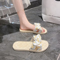Soft sole flip-flops summer slippers women's outdoor new fashion high-end french style non-slip versatile beach sandals