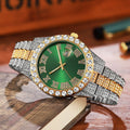 2025 hot-selling export watch: european and american men's personalized hip-hop feng shui ghost roman numeral diamond-inlaid quartz watch for men
