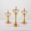 European-style crown light luxury gold metal candlestick wedding table metal props ornament romantic candlelight dinner atmosphere
