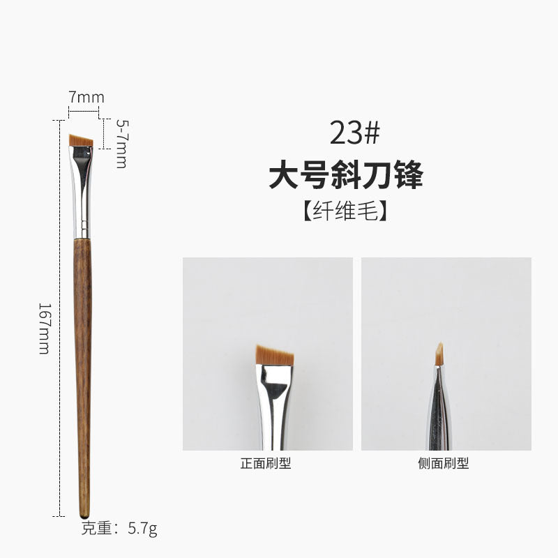 Professional makeup brush set with wooden handles - cangzhou full set: soft blush brush, foundation brush, contour brush, eyeshadow brush, and more