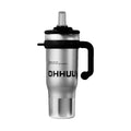 New arrival big mac large capacity ice cup thermal insulation cup car handle cup cold insulation high appearance straw water cup