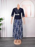 Fashion  elegantwork clothing two-piece set clothing cross-border african women's plus size outweardress