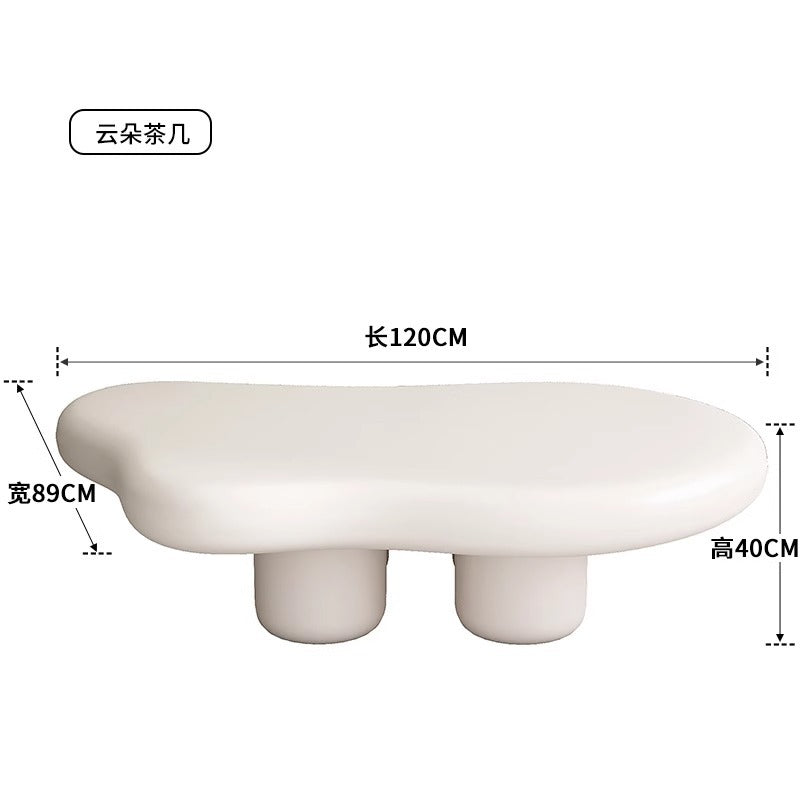 Accessible luxury cream cloud coffee table living room for home  new arrivalcasual modern small apartment normcore tea table tea table