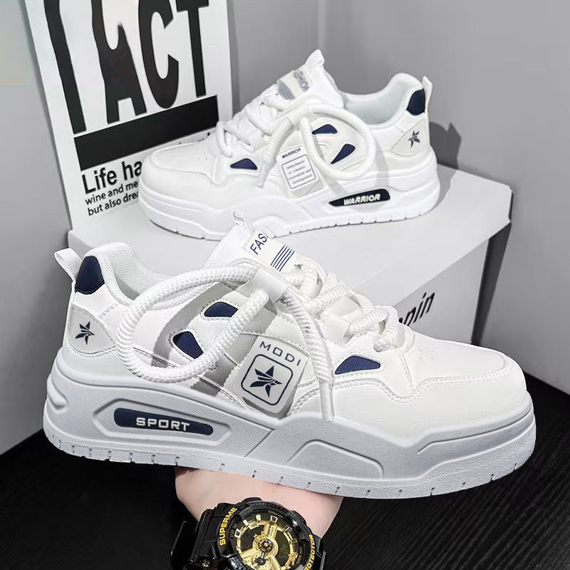 Men's pilot one air force white sneakers, 2026 new spring collection, youth skate shoes, chunky sole athletic shoes for men